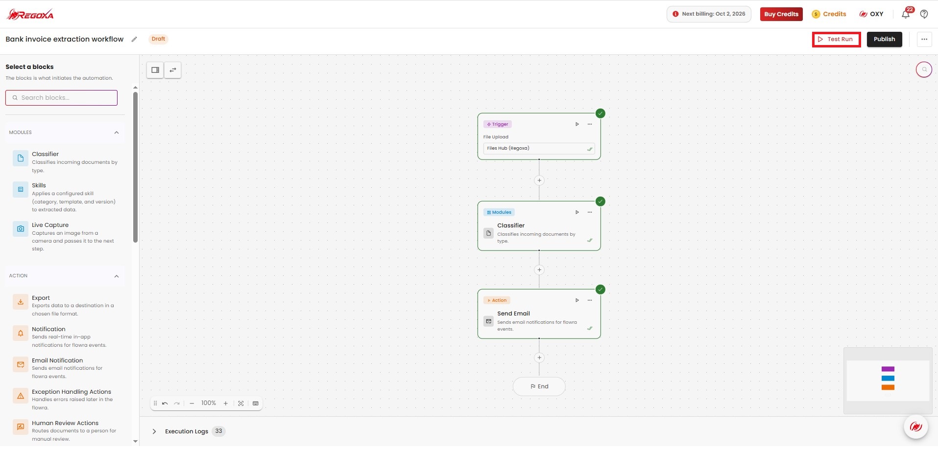 Test Run and Publish