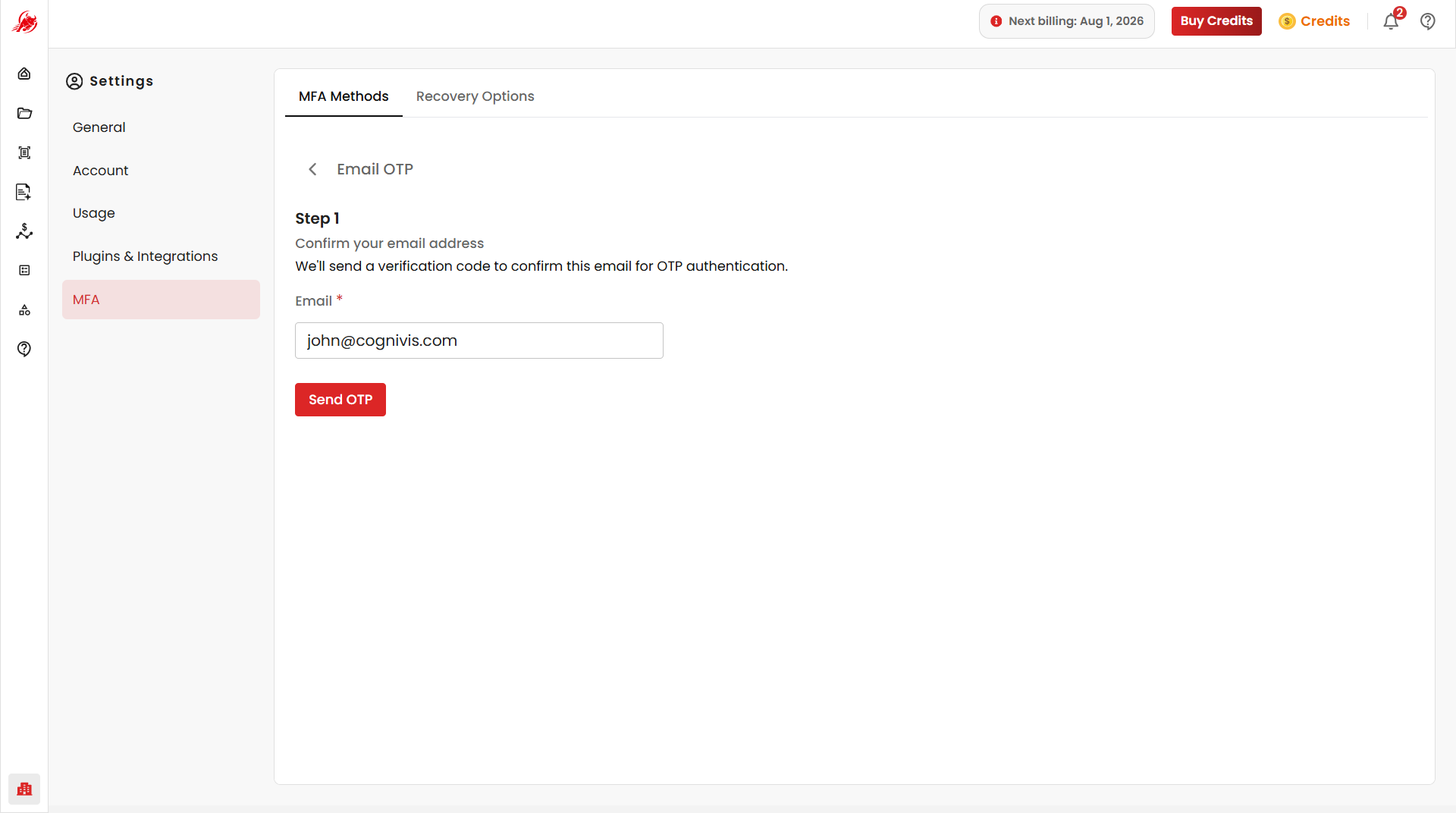 Email OTP