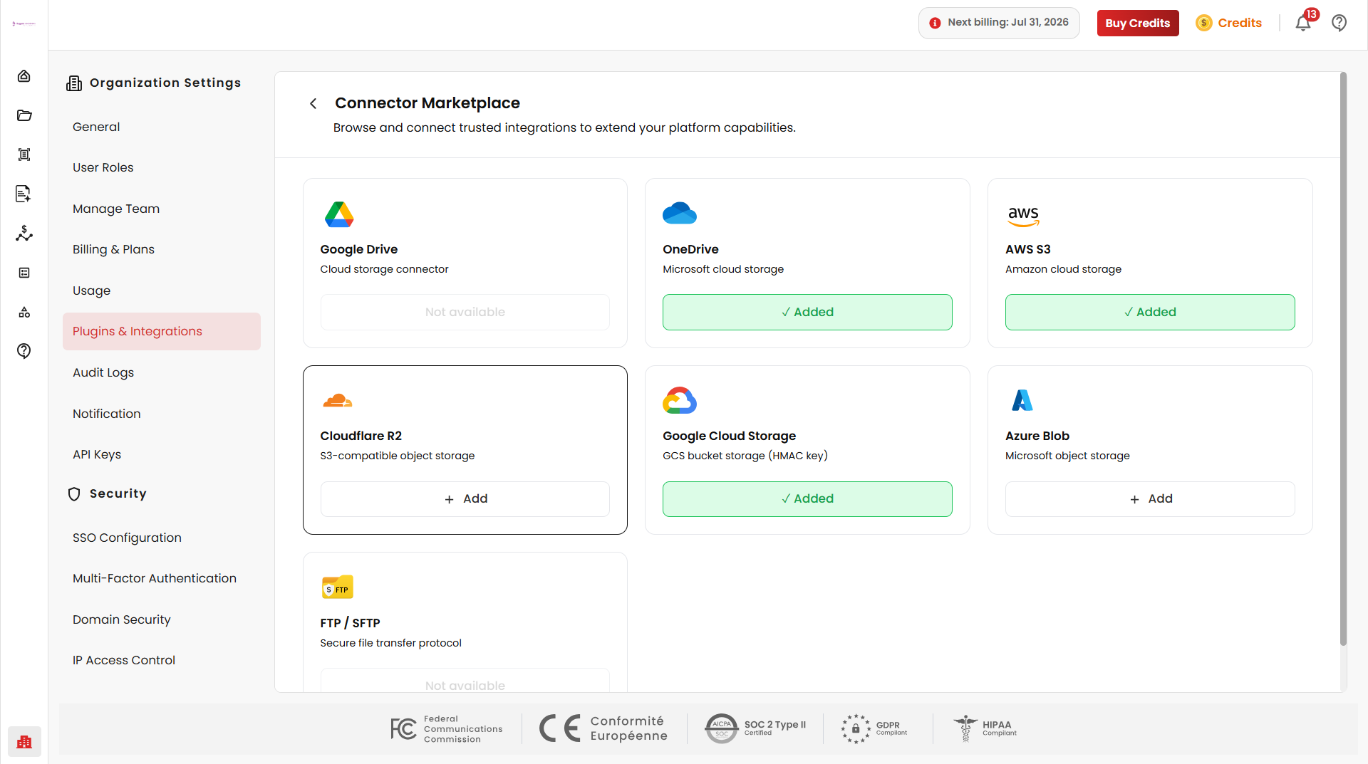Get Plugin in Connector Marketplace