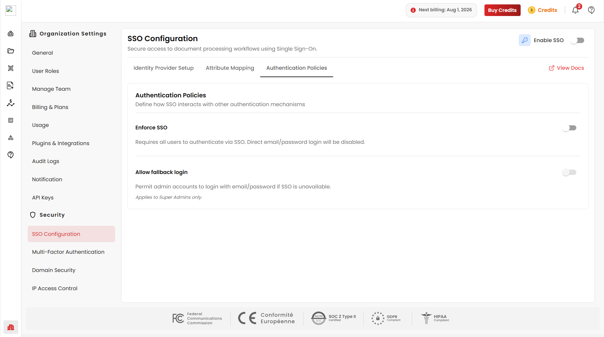 Authentication Policies