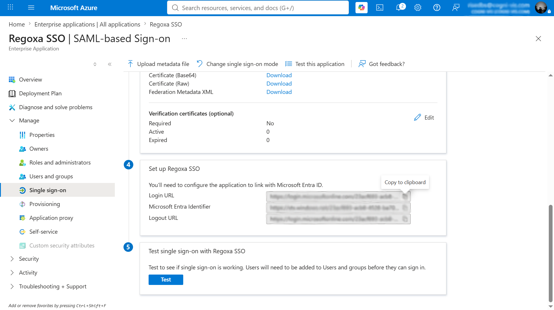 Entity ID & Login URL