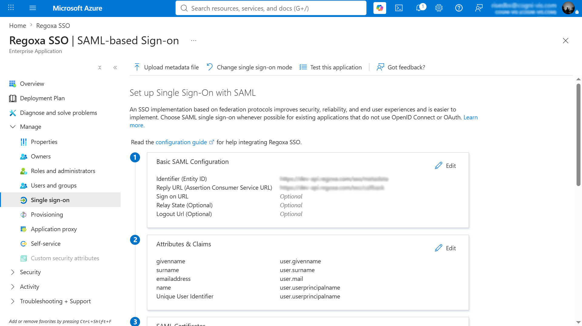 SAML Based Sign On