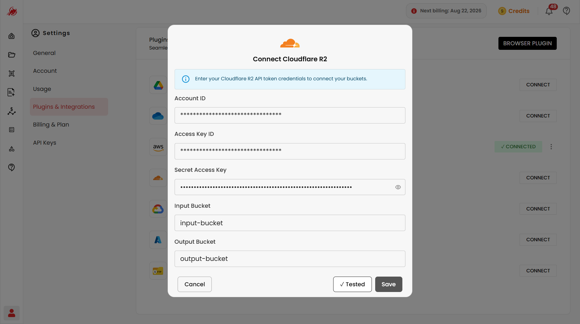 Connect Cloudflare R2