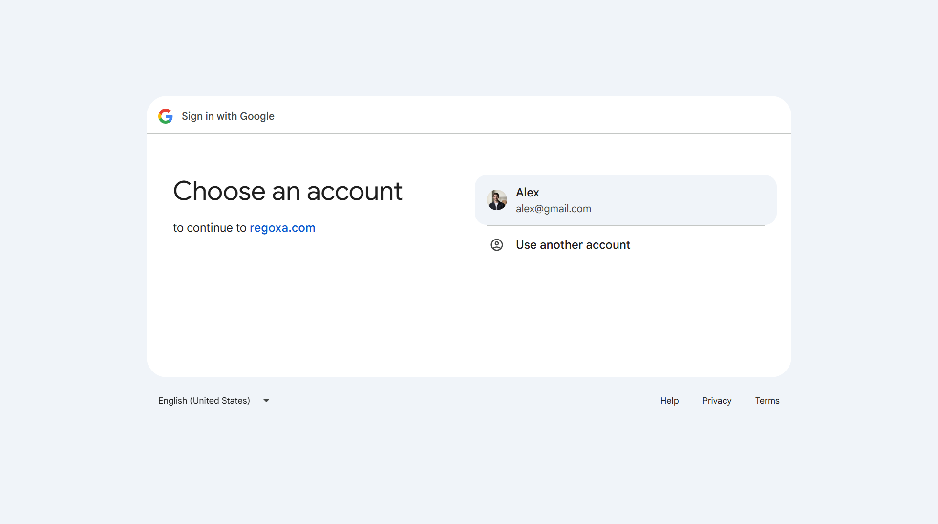 Sign in with Google