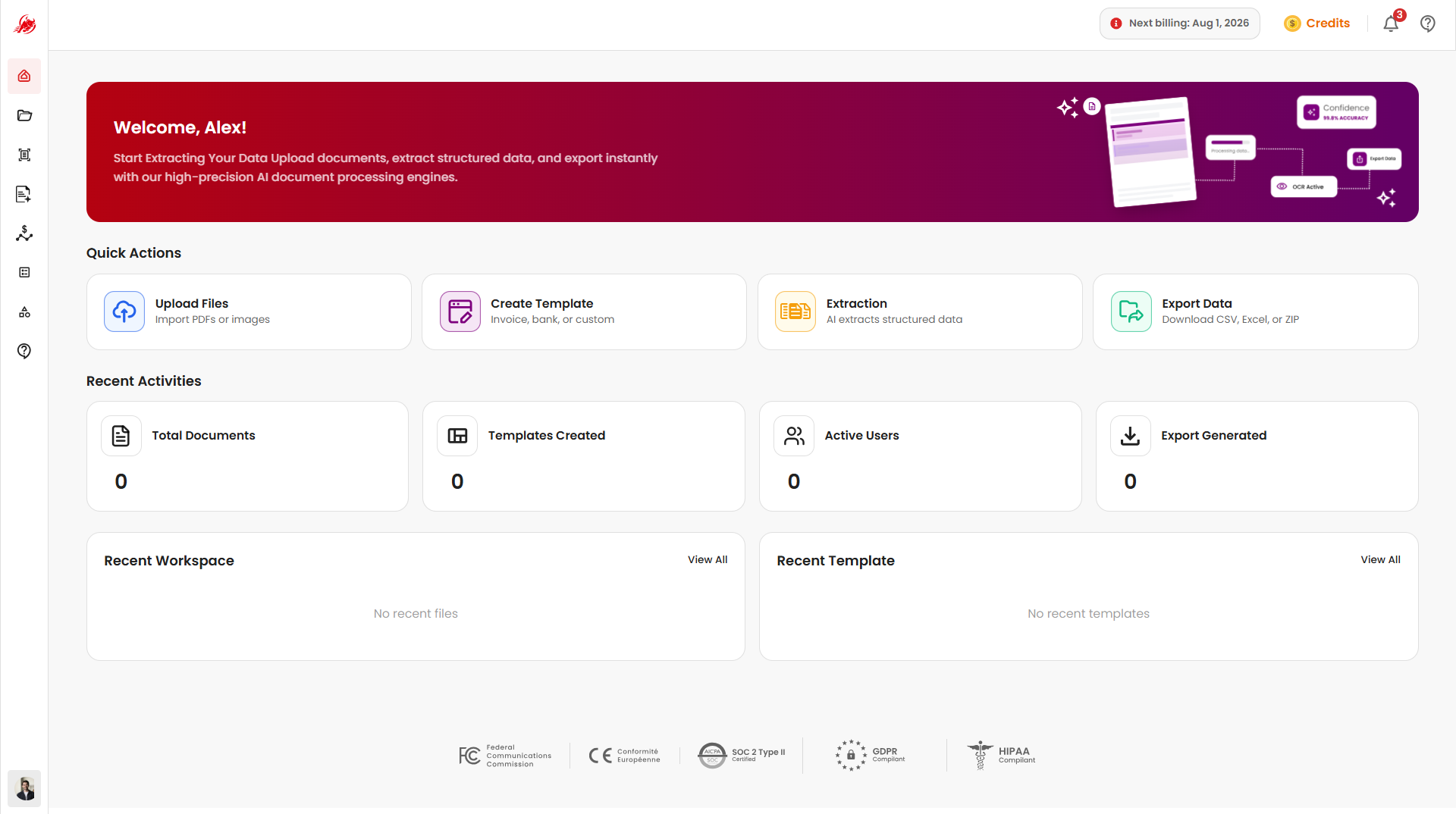 Sign in with Google to get started page